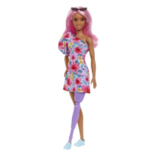 Barbie - Muñeca Fashionista con Gafas y Vestido Floral ㅤ