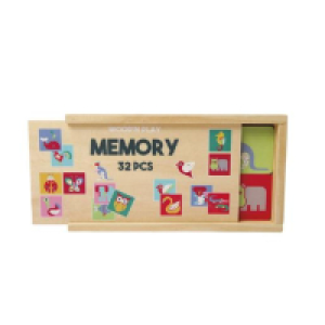 Woodn Play - Juego de memoria en madera 32 piezas
