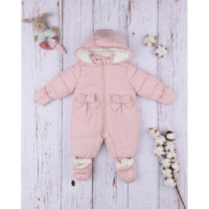 Mono de nieve para niña de nylon rosa