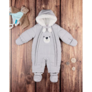 Traje de nieve de nailon para niño gris