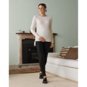 Leggings premamá con banda alta en la cintura