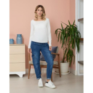 Camiseta de lactancia blanca de jersey de algodón