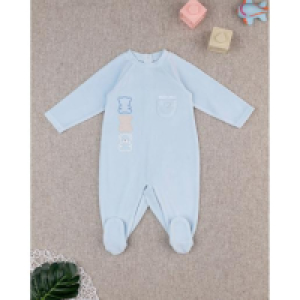 Pijama de terciopelo niño azul claro osos 20.99 €