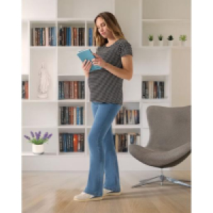 Pantalón premamá en denim elástico