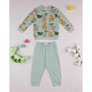Pijama niño verde Dino