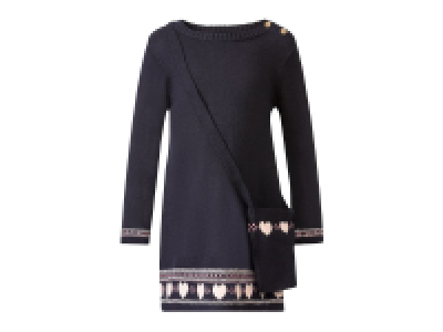 Vestido de punto azul infantil
