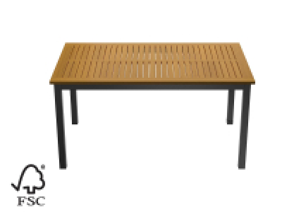 Lidl  Mesa de madera para jardín Valencia