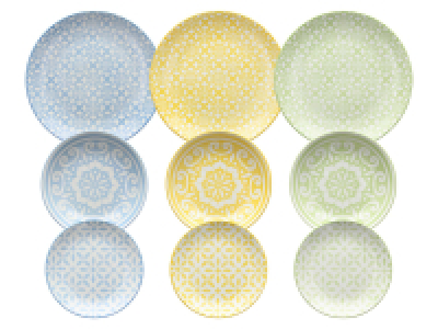 Tognana Vajilla de porcelana de 18 piezas