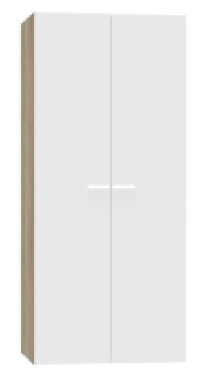 Bricoking  ARMARIO 2 PUERTAS TIBET BLANCO/ROBLE CAMBRIAN 180X79X52CM