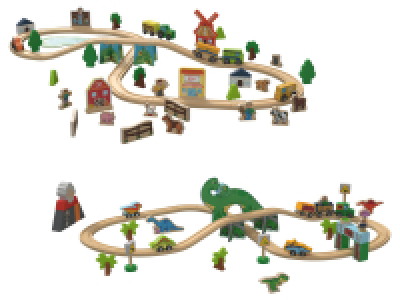 Lidl  Tren de madera