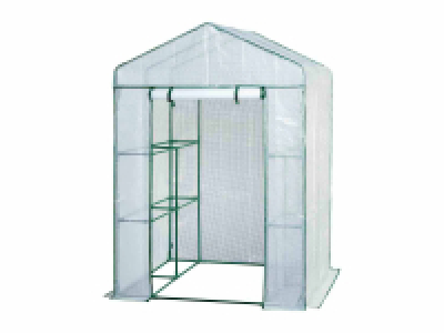 Invernadero con puerta