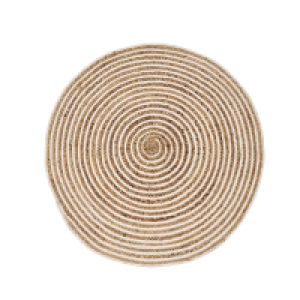 Bricoking  ALFOMBRA NATUR IV YUTE NATURAL 90X90X1CM