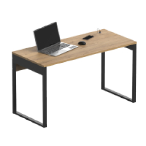 Bricoking  MESA NEXUS ROBLE GOLD PATAS NEGRAS 76X135X60CM